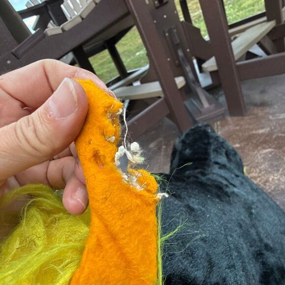 Vintage stuffed animal bull with ring in nose black 1950s old toys collector far - Picture 8 of 10